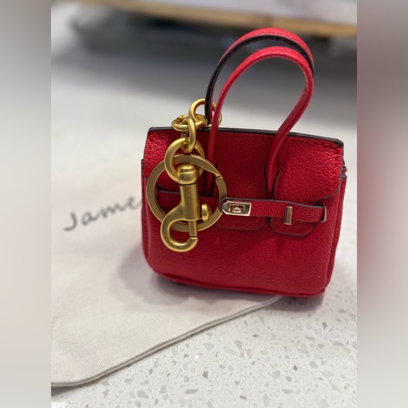 jamecik Accessories - Red Mini Birkin Purse Key Holder